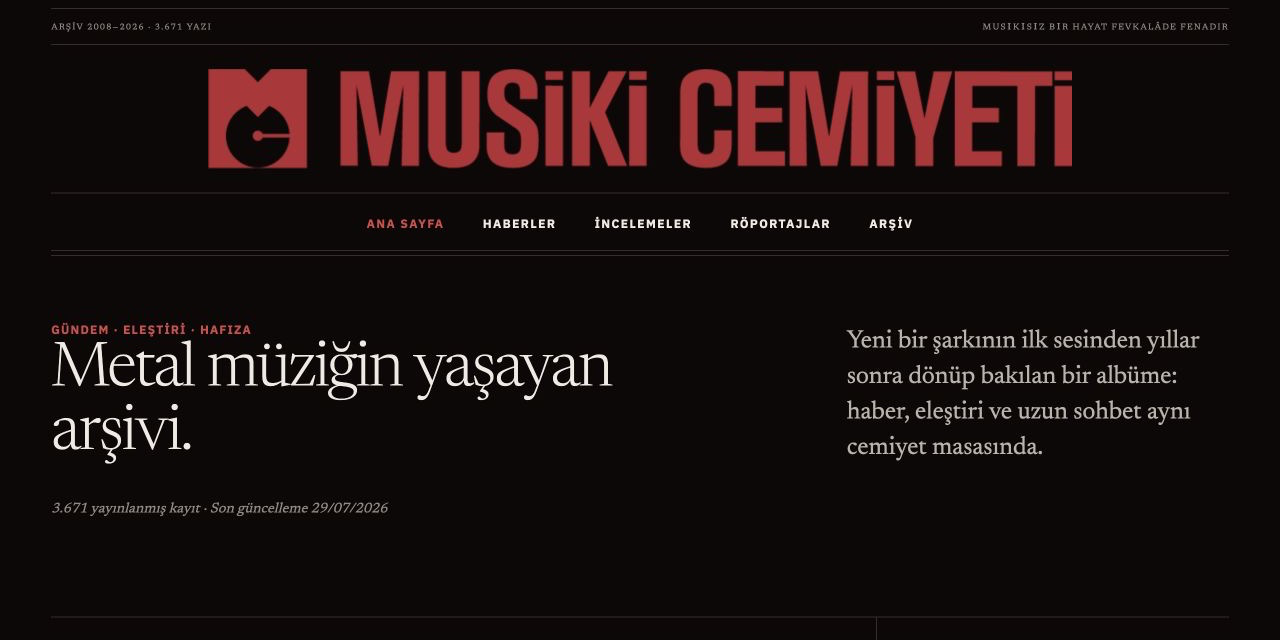 Musiki.co publication homepage